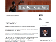 Tablet Screenshot of blackburnchambers.com